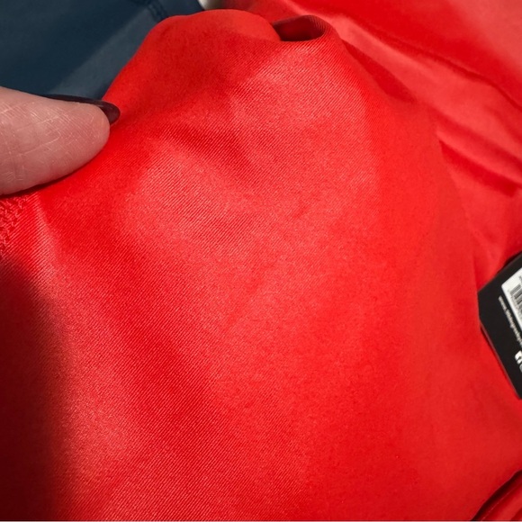 Bundle of 2- 90 Degree by Reflex Shiny Red & Blue Leggings. Size XL - Picture 5 of 6